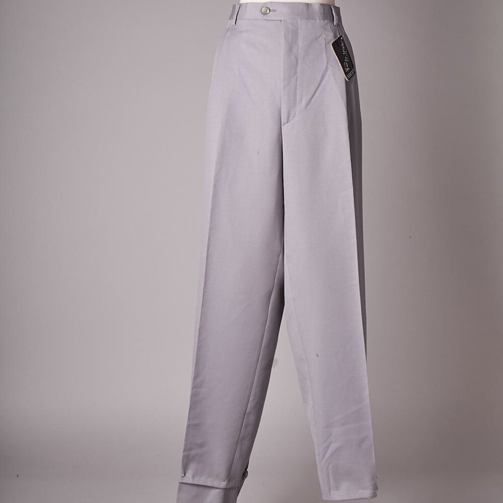 1980s Gray Deadstock Paolo Vista Pleated Slacks Pants